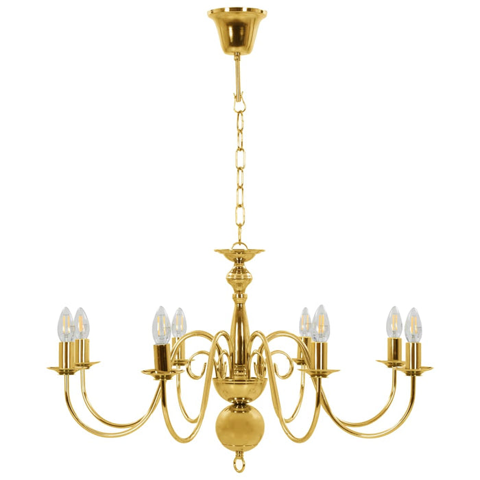 Candelabru, auriu, 8 becuri E14 - WALTI WALTI
