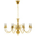 Candelabru, auriu, 8 becuri E14 - WALTI WALTI