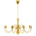Candelabru, auriu, 8 becuri E14 - WALTI WALTI