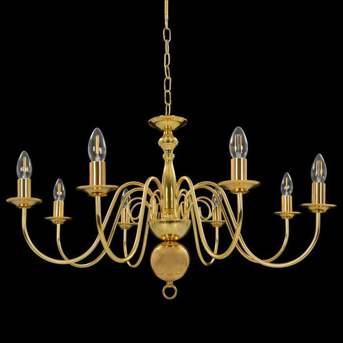 Candelabru, auriu, 8 becuri E14 - WALTI WALTI