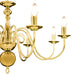 Candelabru, auriu, 8 becuri E14 - WALTI WALTI