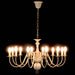 Candelabru, alb vintage, 12 becuri E14 - WALTI WALTI