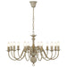 Candelabru, alb vintage, 12 becuri E14 - WALTI WALTI