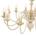 Candelabru, alb vintage, 12 becuri E14 - WALTI WALTI