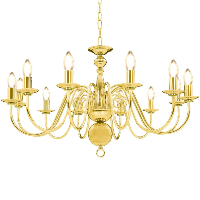 Candelabru, auriu, 12 becuri E14 - WALTI WALTI