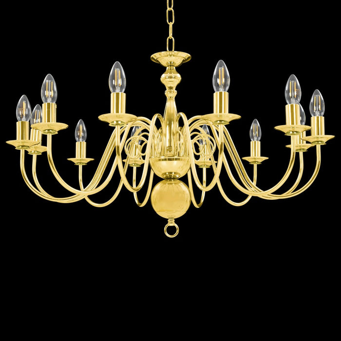 Candelabru, auriu, 12 becuri E14 - WALTI WALTI