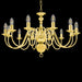 Candelabru, auriu, 12 becuri E14 - WALTI WALTI