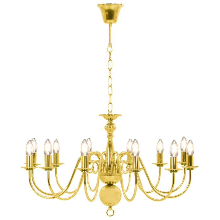 Candelabru, auriu, 12 becuri E14 - WALTI WALTI