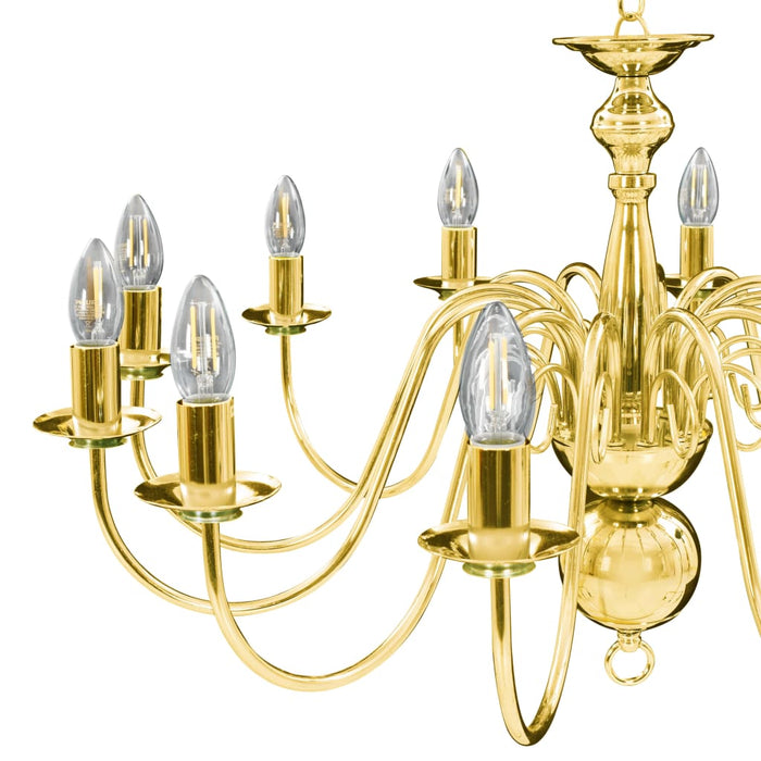 Candelabru, auriu, 12 becuri E14 - WALTI WALTI