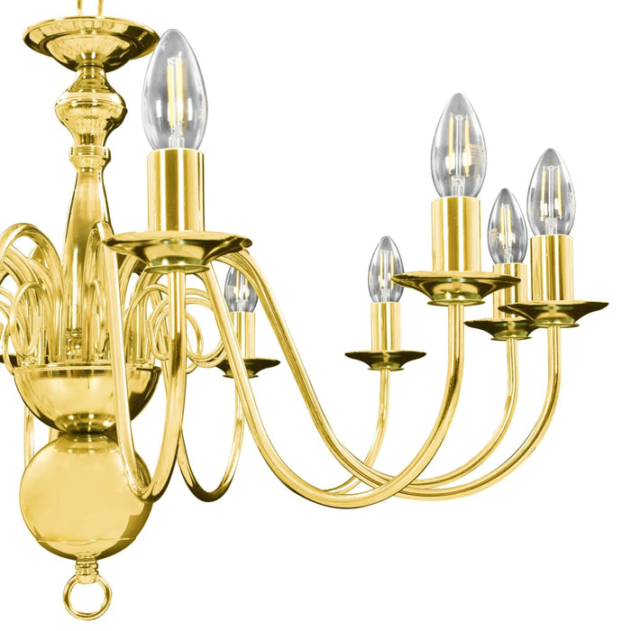 Candelabru, auriu, 12 becuri E14 - WALTI WALTI