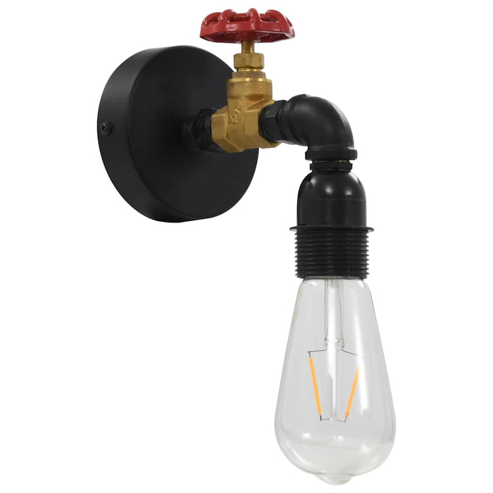Lampă de perete, aspect de robinet, negru, E 27 WALTI