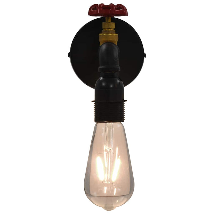 Lampă de perete, aspect de robinet, negru, E 27 WALTI