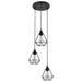 Lustră cu design diamant, negru, 3 x bec E27 - WALTI WALTI