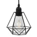 Lustră cu design diamant, negru, 3 x bec E27 - WALTI WALTI