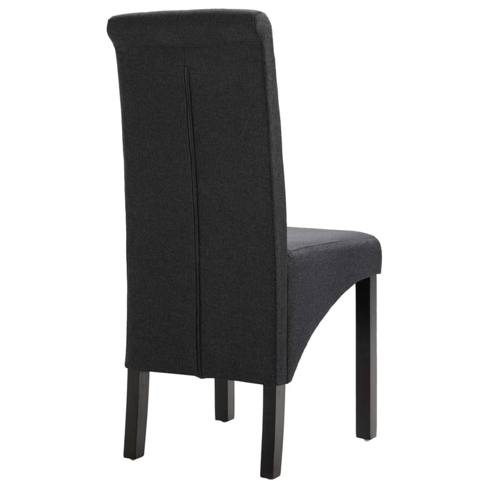 Scaune de bucătărie, 2 buc., gri închis, material textil WALTI