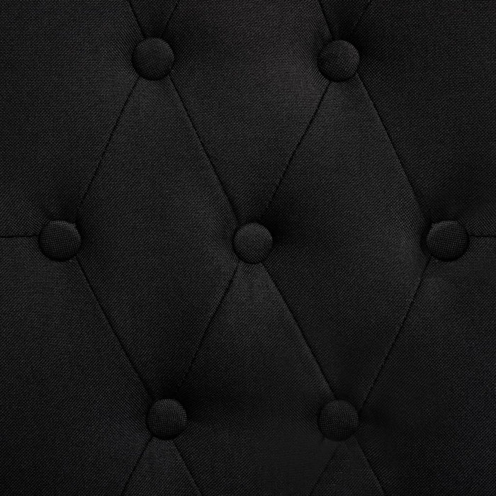 Scaune de bucătărie, 2 buc. negru, textil WALTI