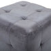 Noptiere, 2 buc., gri, 30x30x30 cm, piele întoarsă ecologică - WALTI WALTI
