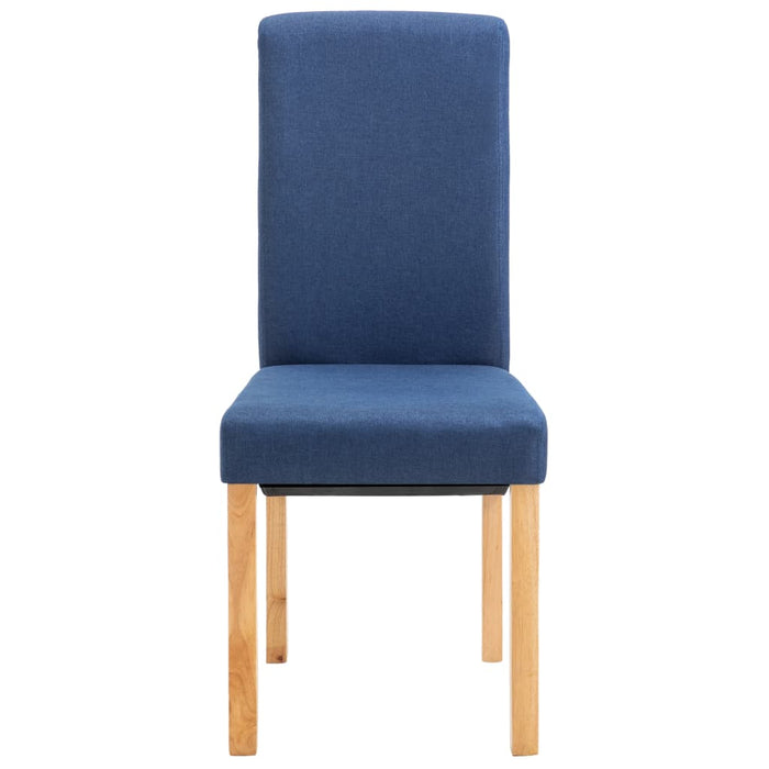 Scaune de bucătărie, 4 buc., albastru, material textil WALTI