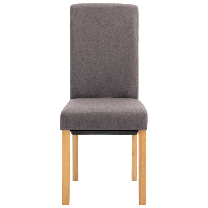 Scaune de bucătărie, 4 buc., gri taupe, material textil WALTI