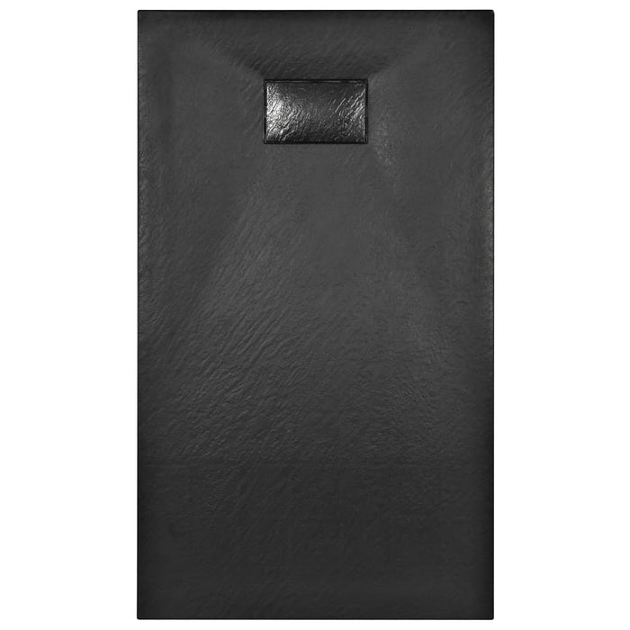 Cădiță de duș, negru, 120 x 70 cm, SMC - WALTI WALTI