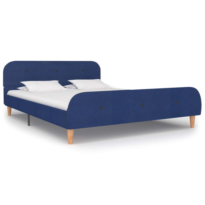 Cadru de pat, albastru, 140 x 200 cm, material textil - WALTI WALTI