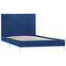 Cadru de pat, albastru, 90 x 200 cm, material textil - WALTI WALTI