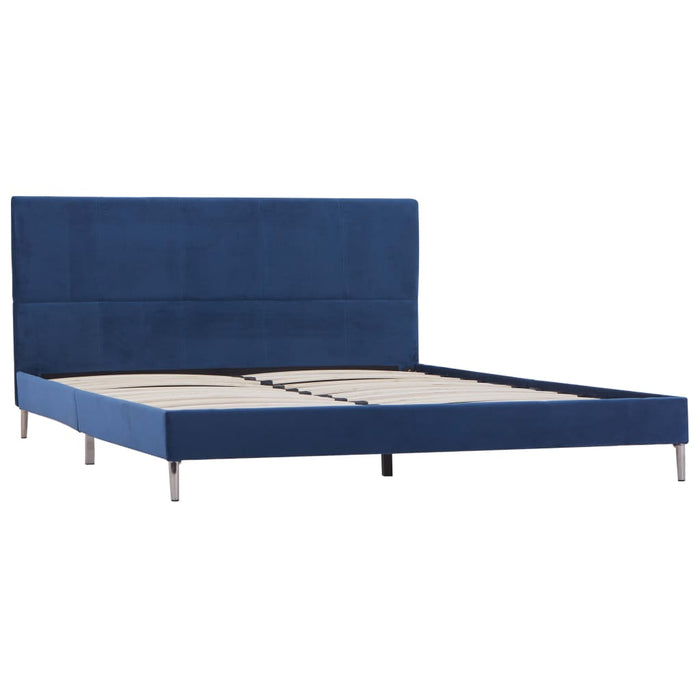 Cadru de pat, albastru, 160 x 200 cm, material textil - WALTI WALTI