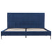 Cadru de pat, albastru, 160 x 200 cm, material textil - WALTI WALTI