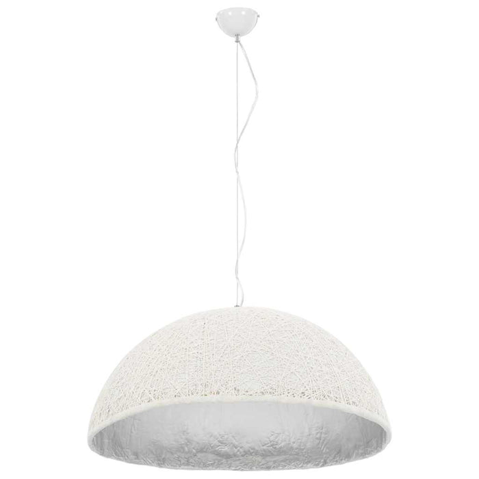 Lampă suspendată, alb și argintiu, Ø70 cm, E27 WALTI