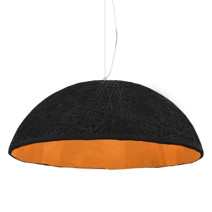 Lampă suspendată, negru și auriu, Ø70 cm, E27 WALTI