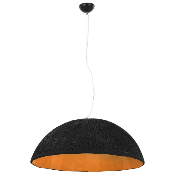 Lampă suspendată, negru și auriu, Ø70 cm, E27 WALTI