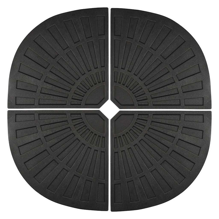 Plăci de greutate umbrelă, 4 buc., negru, 56 kg, formă evantai WALTI