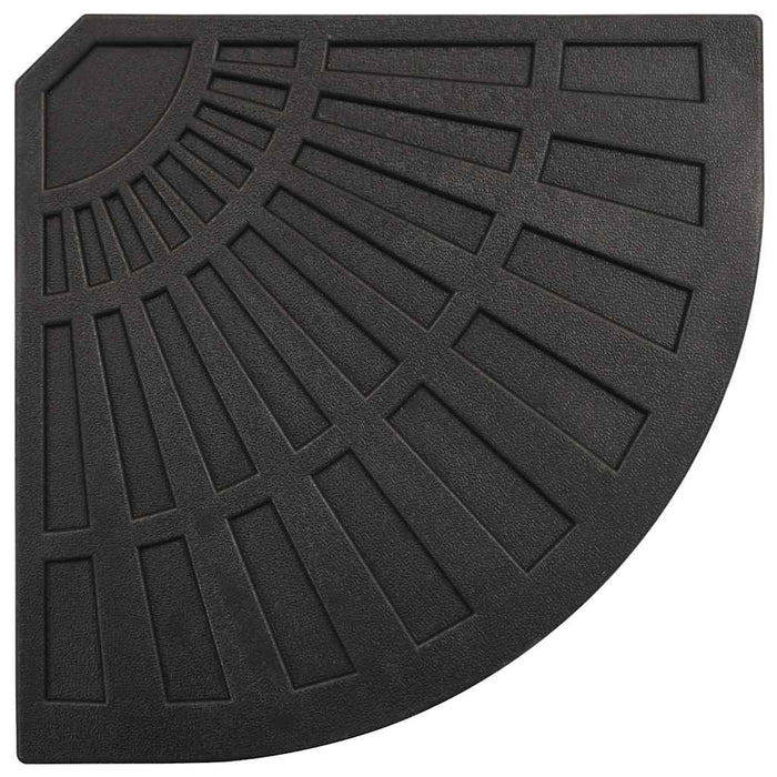 Plăci de greutate umbrelă, 4 buc., negru, 56 kg, formă evantai WALTI