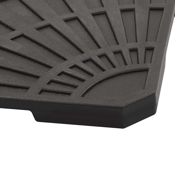 Plăci de greutate umbrelă, 4 buc., negru, 56 kg, formă evantai WALTI