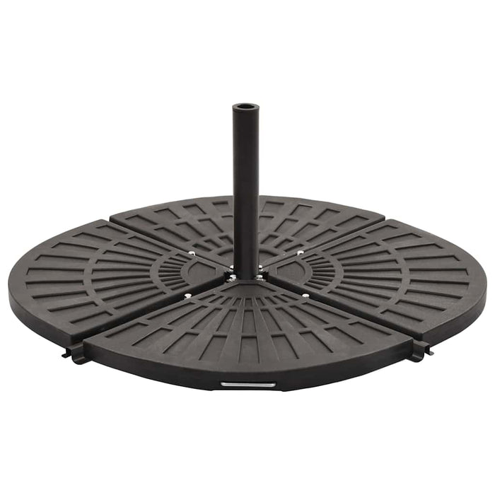 Plăci de greutate umbrelă, 4 buc., negru, 56 kg, formă evantai WALTI