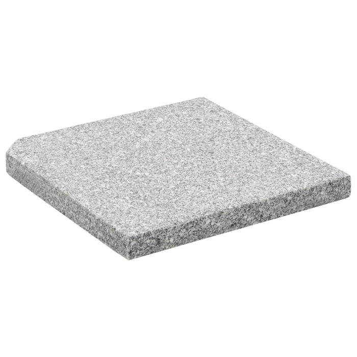Plăci de greutate umbrelă, 4 buc., gri, 100 kg, granit, pătrat - WALTI WALTI