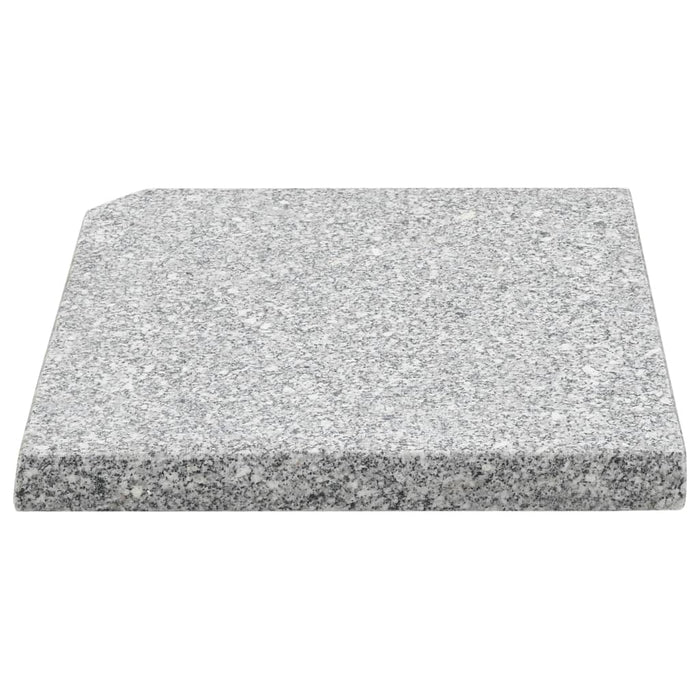 Plăci de greutate umbrelă, 4 buc., gri, 100 kg, granit, pătrat - WALTI WALTI