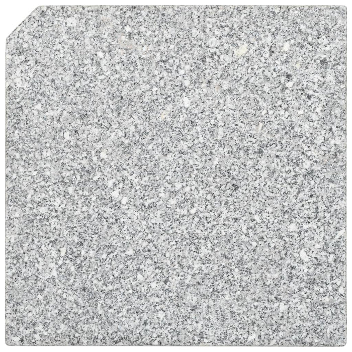 Plăci de greutate umbrelă, 4 buc., gri, 100 kg, granit, pătrat - WALTI WALTI