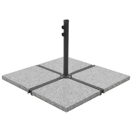 Plăci de greutate umbrelă, 4 buc., gri, 100 kg, granit, pătrat - WALTI WALTI