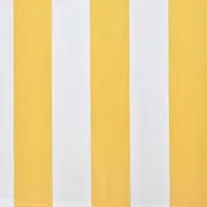 Copertină pliabilă motorizată, galben/alb, 600 cm WALTI