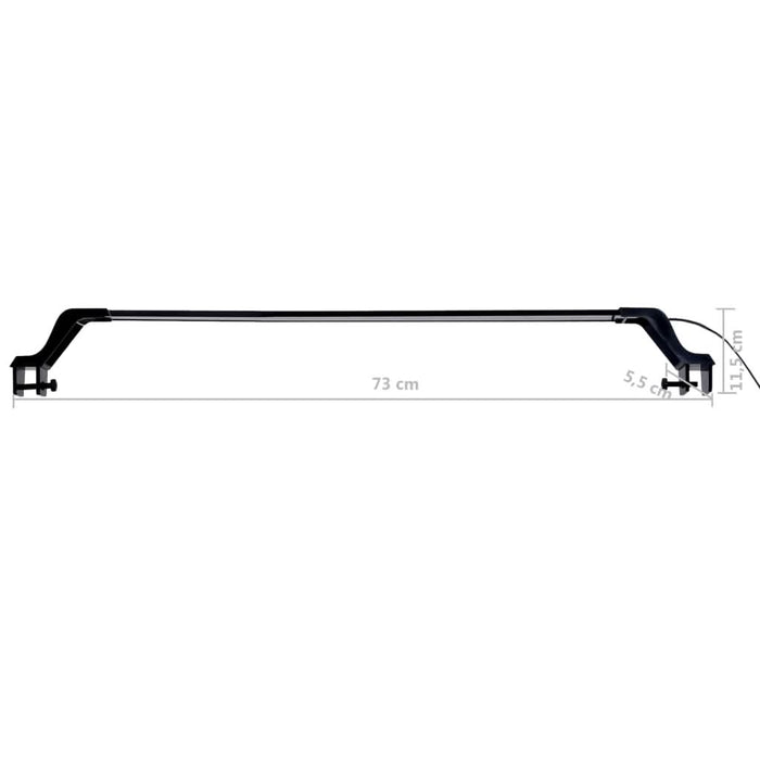 Lampă LED pentru acvariu, cu cleme, albastru/alb, 75-90 cm - WALTI WALTI