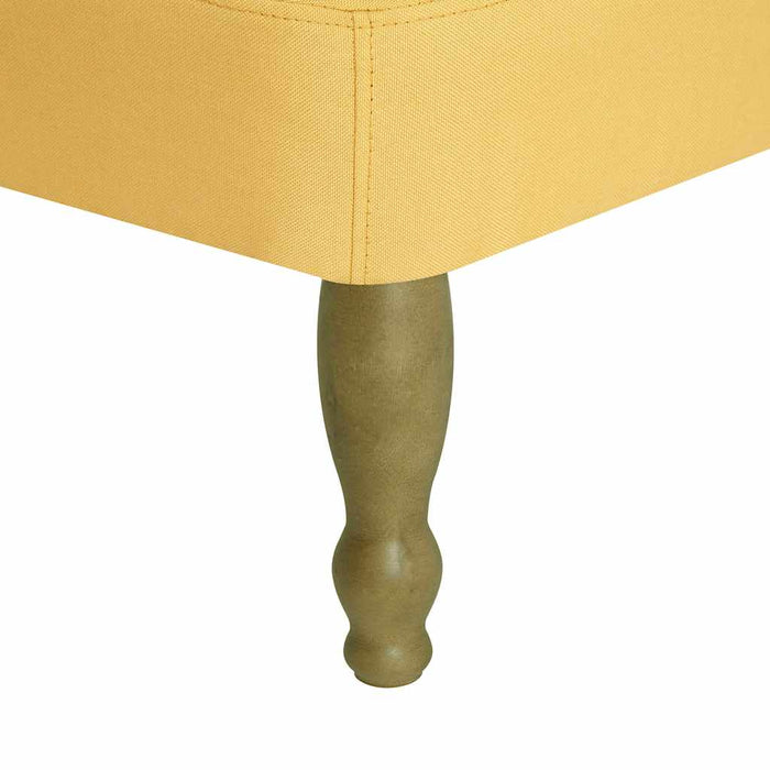Scaune stil franțuzesc, 2 buc., galben, material textil WALTI