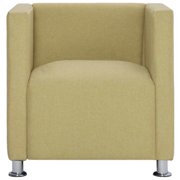 Fotoliu cubic, verde, material textil WALTI