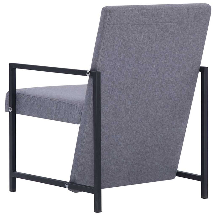 Fotoliu, gri deschis, material textil - WALTI WALTI