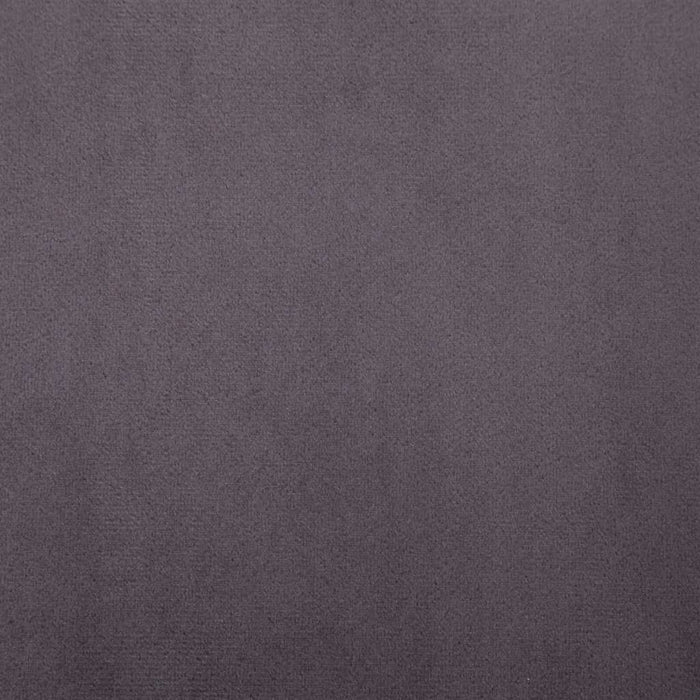 Fotoliu cu picioare cromate, gri închis, catifea WALTI