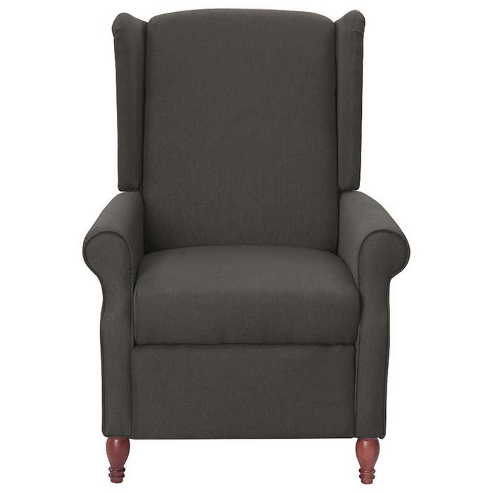 Fotoliu rabatabil, gri închis, material textil WALTI