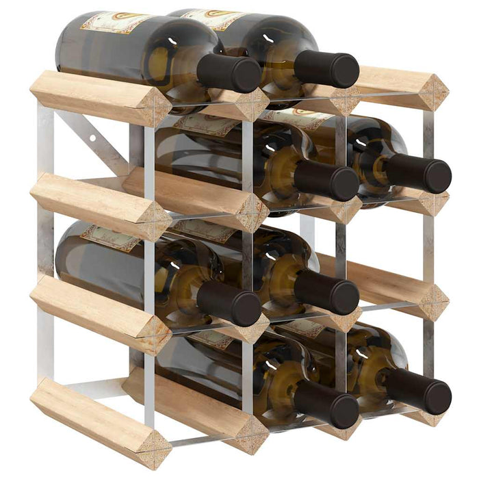 Suport sticle de vin pentru 12 sticle, lemn masiv de pin - WALTI WALTI