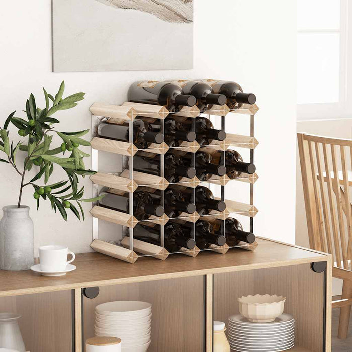 Suport sticle de vin pentru 20 sticle, lemn masiv de pin - WALTI WALTI