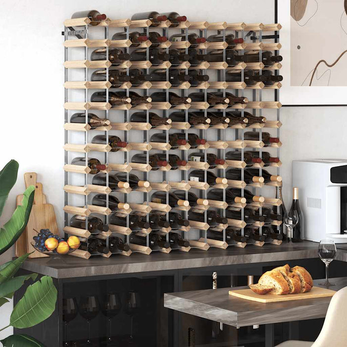 Suport sticle de vin pentru 120 sticle, lemn masiv de pin - WALTI WALTI