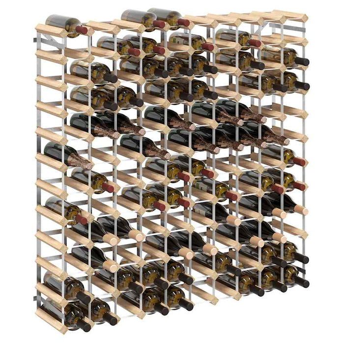 Suport sticle de vin pentru 120 sticle, lemn masiv de pin - WALTI WALTI